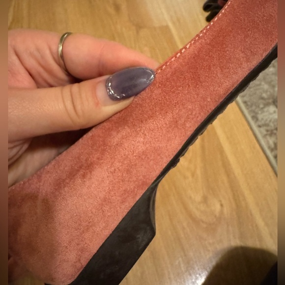 Coach Lydia Pink Suede Loafers with Bow and faux diamond accents - Picture 12 of 12